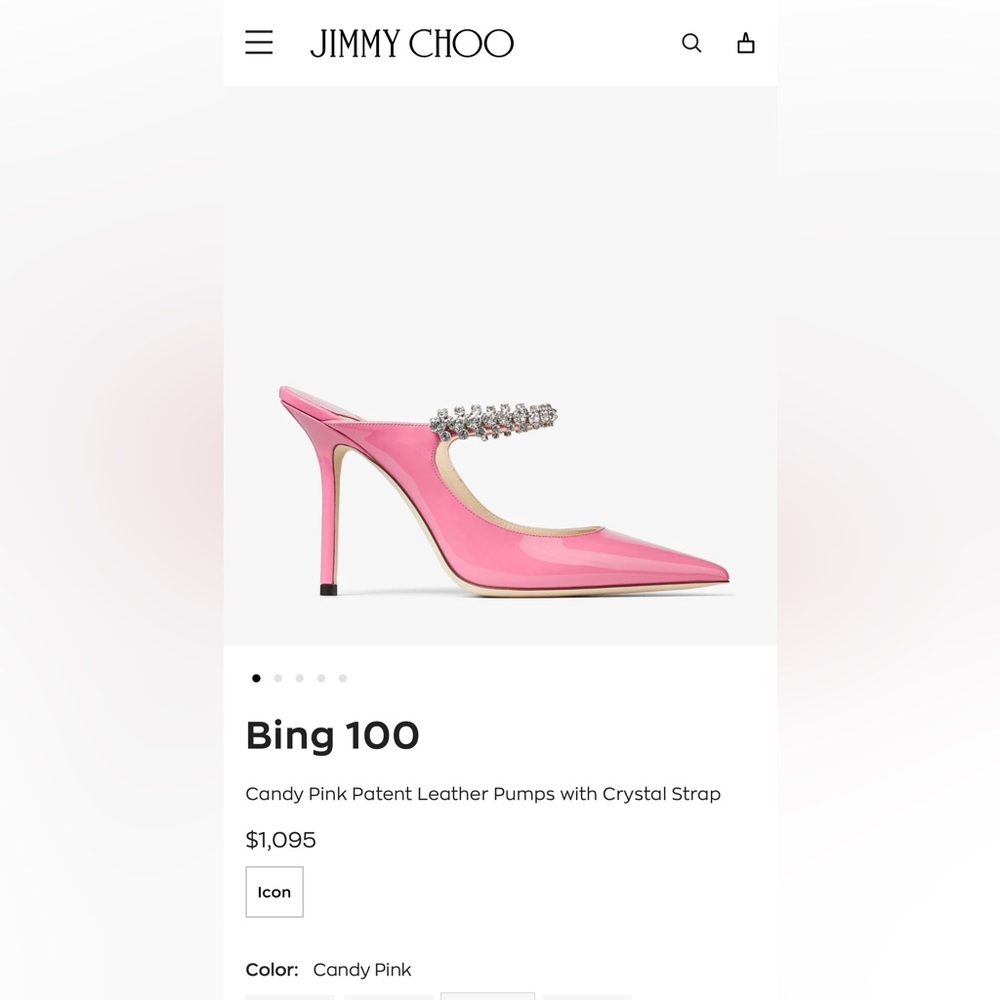 Bing 100

Candy Pink Patent Leather Pumps with Crystal Strap